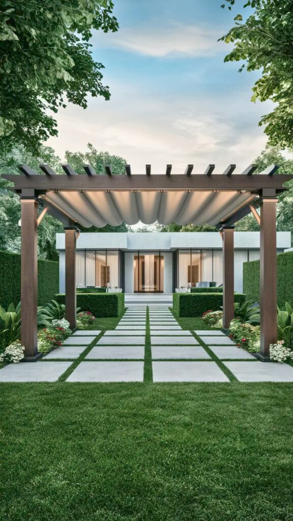 Retractable Shade Pergola