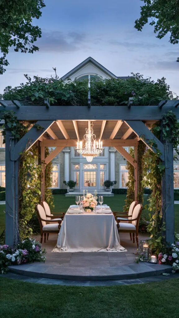 Secluded Dining Pergola