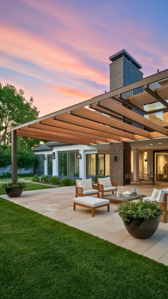 Cantilevered Pergola